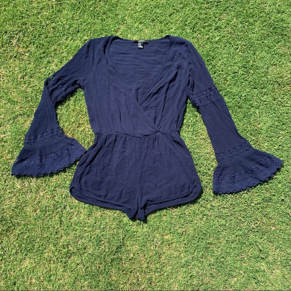 Navy Blue Romper